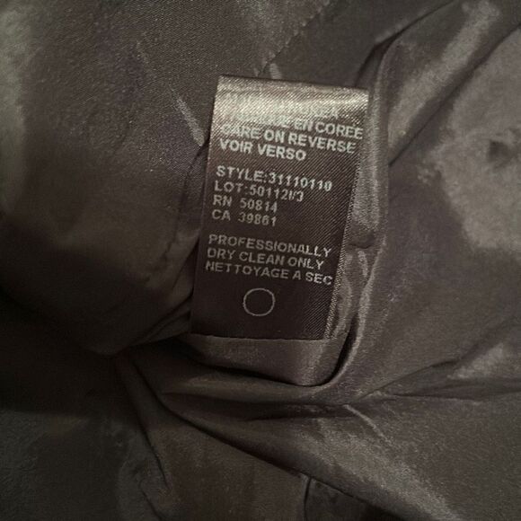 Elie Tahari Black Wool Blend Professional Blazer Size 4 - Picture 6 of 6